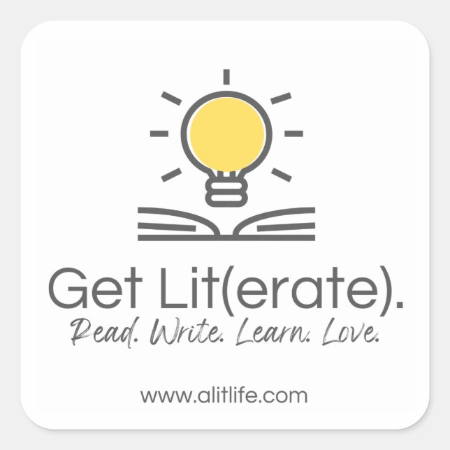 Holen Sie sich Lit(erate). Aufkleber (Vorderseite)
