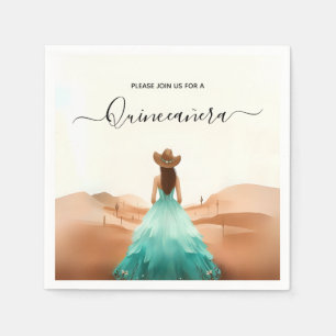 Holen Sie sich Nature Barn Wood Boho Farm Western  Serviette