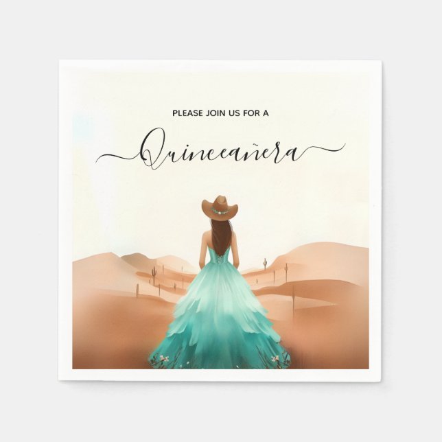 Holen Sie sich Nature Barn Wood Boho Farm Western  Serviette (Vorderseite)