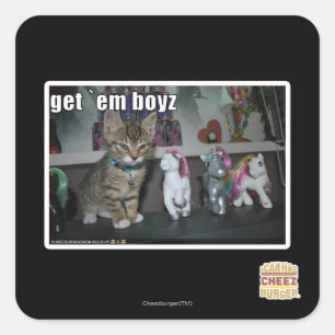 Holen Sie sich Quadratischer Aufkleber