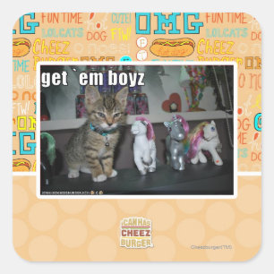 Holen Sie sich Quadratischer Aufkleber