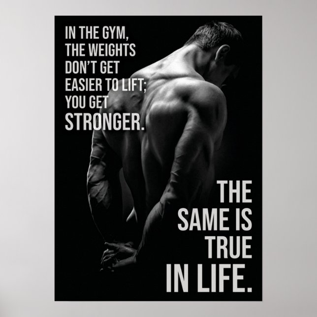 Holen Sie sich Stronger - Fitness und Leben Motivi Poster (Vorne)
