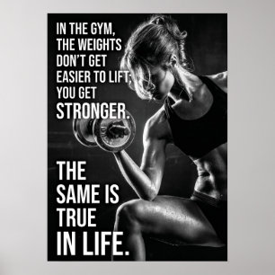 Holen Sie sich Stronger - Fitness und Leben Motivi Poster
