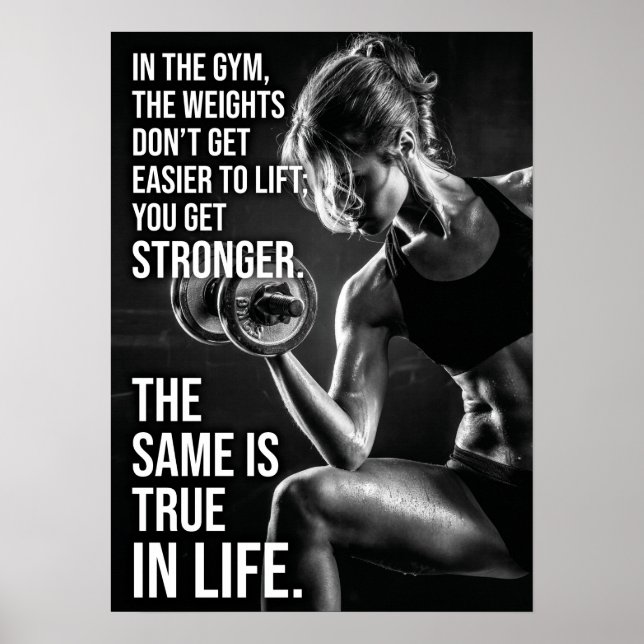 Holen Sie sich Stronger - Fitness und Leben Motivi Poster (Vorne)