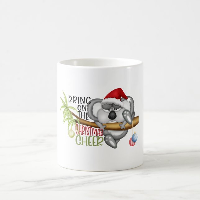 Holen Sie sich Weihnachts-Beifall koala Kaffeetasse (Mittel)