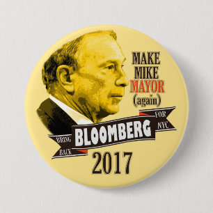 Holen Sie zurück Bloomberg für NYC Bürgermeiste Button