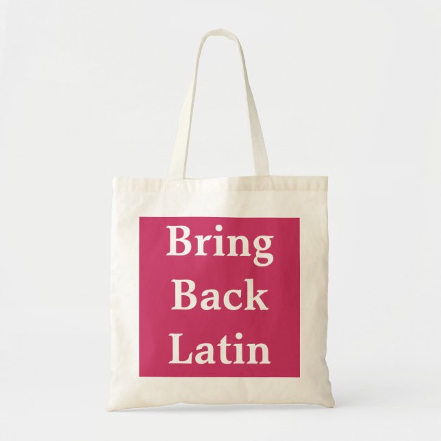 Holen Sie zurück lateinische Tasche (Vorne)