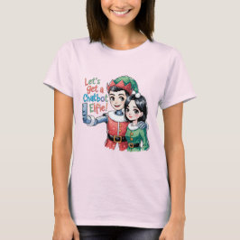 🤖 holen wir einen Chatbot Elfie Funny Christmas M T-Shirt