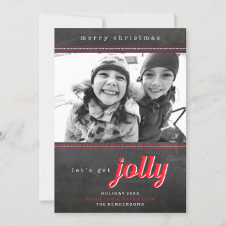Holen wir uns Jolly Holiday Weihnachtskarte Feiertagskarte