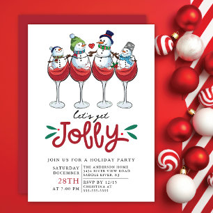 Holen wir uns Jolly Weihnachts-Cocktail-Party Einladung