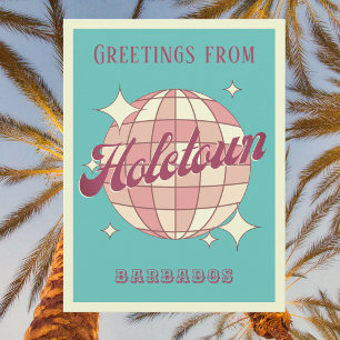 Holetown Barbados Urlaub Retro-Postkarte Postkarte
