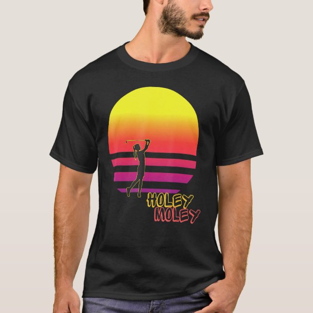 Holey Moleys Golf Sunset for Men T-Shirt (Vorderseite)
