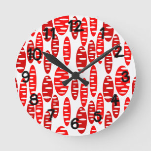 Holey Ovals Runde Wanduhr