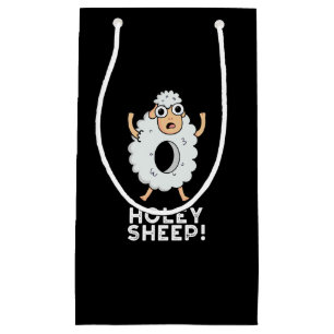 Holey Sheep Funny Animal Pub Dark BG Kleine Geschenktüte