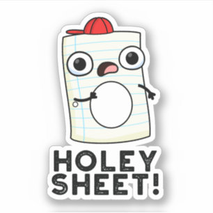 Holey Sheet Funny Paper Pub Aufkleber