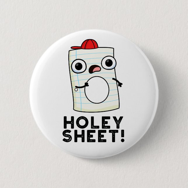 Holey Sheet Funny Paper Pub Button (Vorderseite)