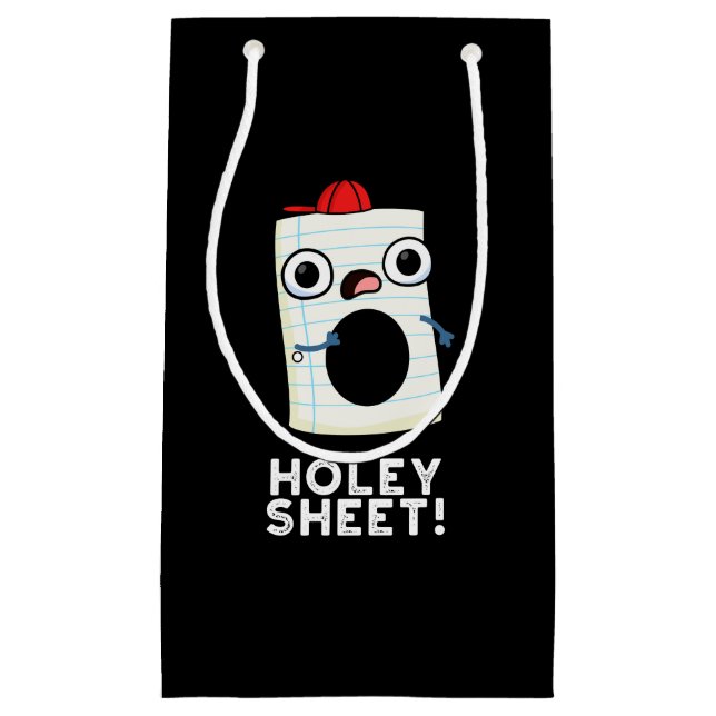 Holey Sheet Funny Paper Pub Dark BG Kleine Geschenktüte (Vorderseite)