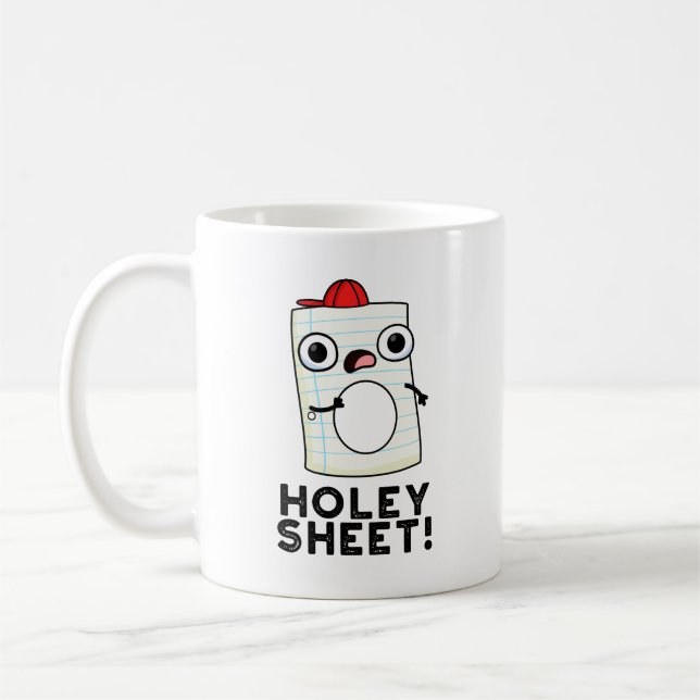 Holey Sheet Funny Paper Pub Kaffeetasse (Links)