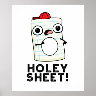 Holey Sheet Funny Paper Pub Poster
