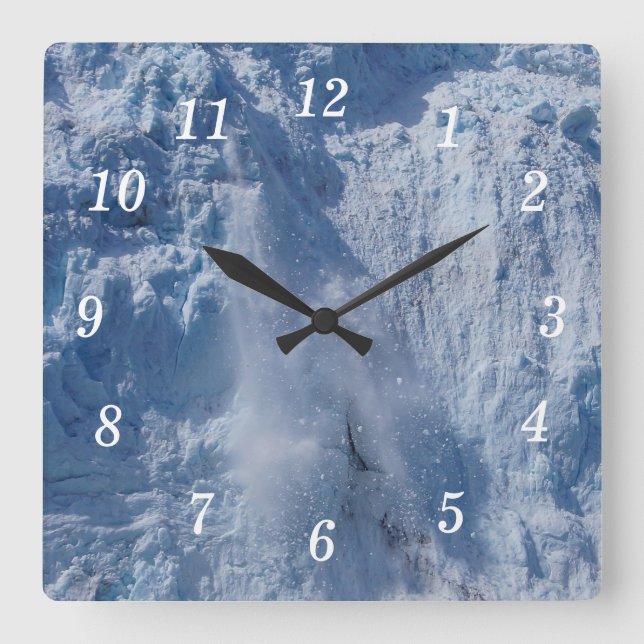 Holgate Caling Action Wall Clock Quadratische Wanduhr (Vorderseite)