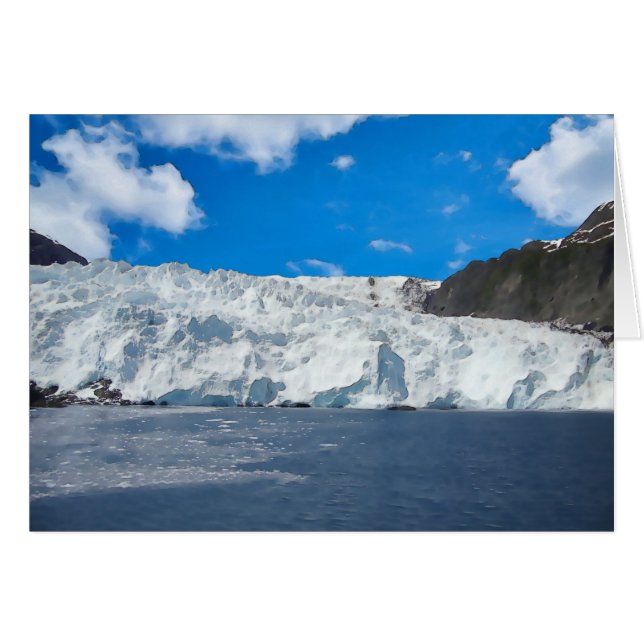 Holgate Glacier - 5" x 7" Art Card (Vorderseite (Horizontal))