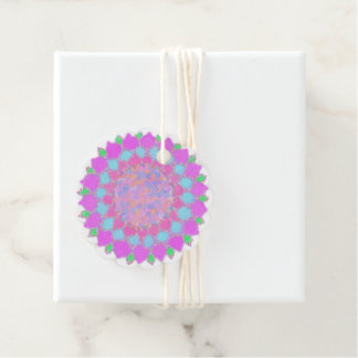 Holi Farbe splash Blumenrangoli Geschenkanhänger