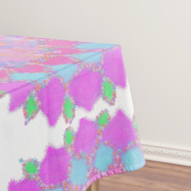 Holi Farbe splash Blumenrangoli Tischdecke (Beispiel)