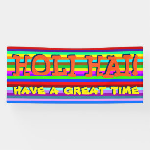 HOLI Festival of Colors - Streifen + Ihre Ideen Banner
