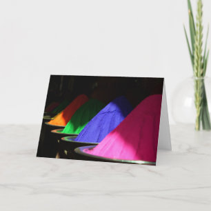 Holi Hai Colorful Powders Karte