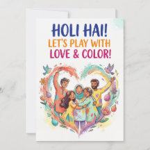 Holi Hai! Lasst uns mit Liebe und Farbe spielen