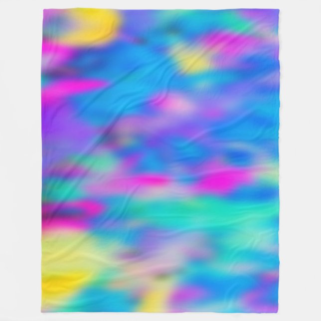 Holi Mehrfarbig Pattern 2 + Ihre Ideen Fleecedecke (Vorderseite)