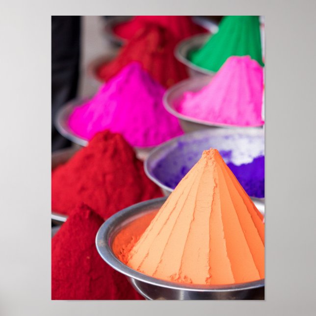Holi-Pulverfarbe Poster (Vorne)