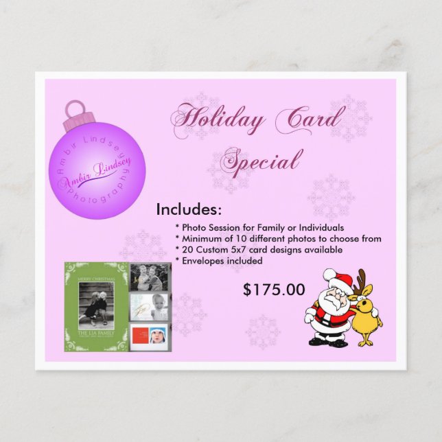 Holiday Ad Cards .. Flyer (Vorne)