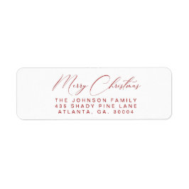 Holiday Address Labels