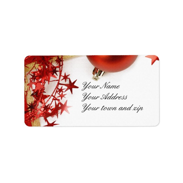 Holiday Address Labels Adressaufkleber (Vorne)