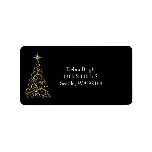 Holiday Address Labels Adressaufkleber (Vorne)