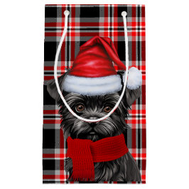 Holiday Affenpinscher Dog Holiday Kariert Weihnach Kleine Geschenktüte