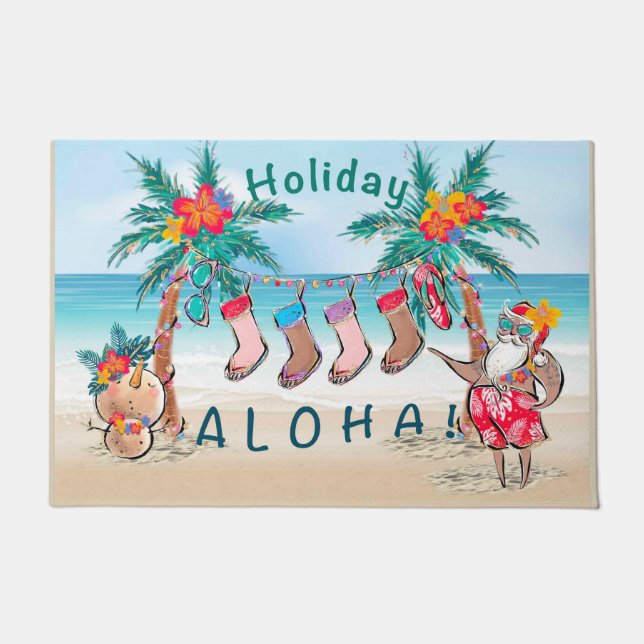 Holiday Aloha Welcome Mat Fußmatte (Vorderseite)