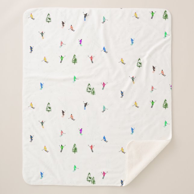 Holiday Alpine Skiern Skifahren Sherpadecke (Vorderseite)