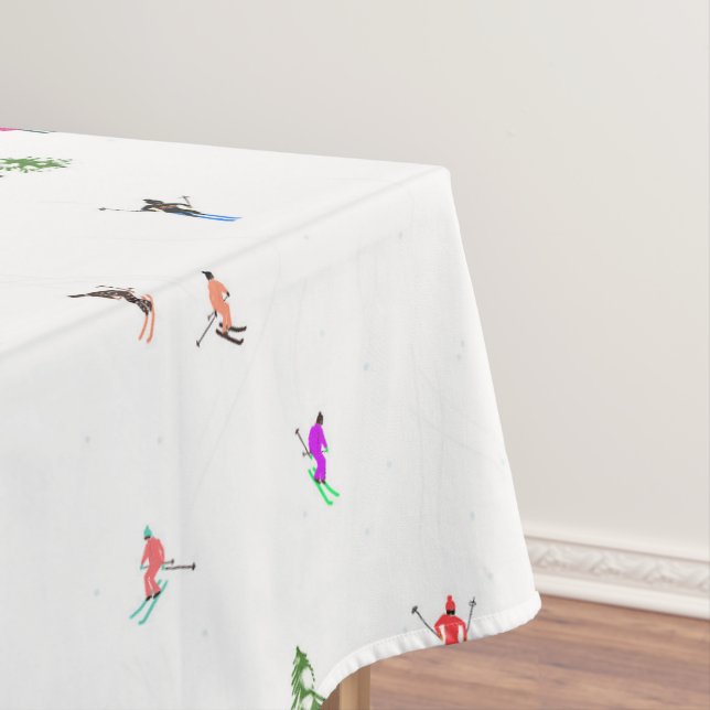 Holiday Alpine Skifahren Tischdecke (Beispiel)