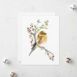 Holiday American Goldfinch Bird Feiertagskarte