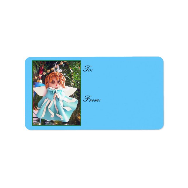 Holiday Angel Adressaufkleber (Vorne)