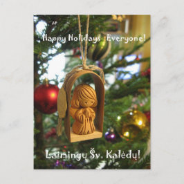 Holiday Angel Litauische Postkarte