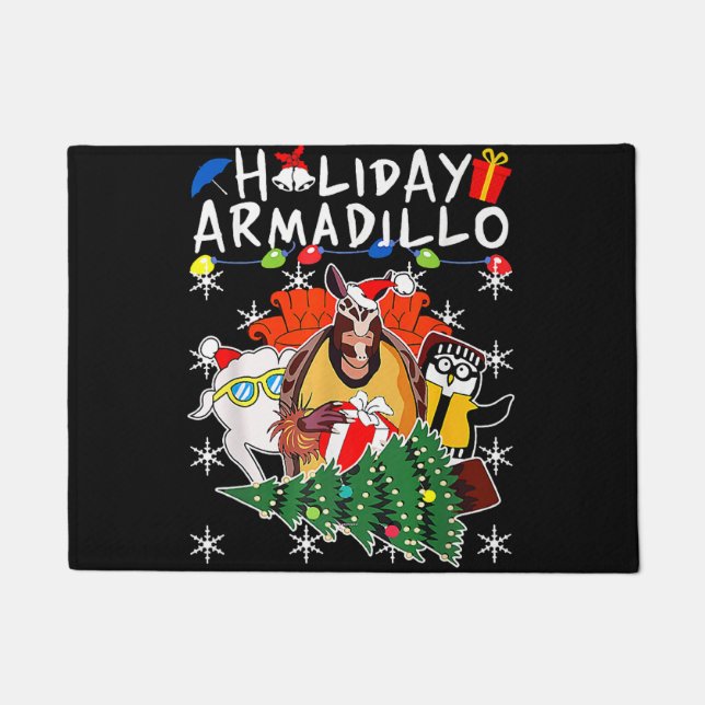 Holiday Armadillo Premium Fußmatte (Vorderseite)