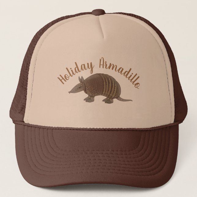 Holiday Armadillo Truckerkappe (Vorderseite)