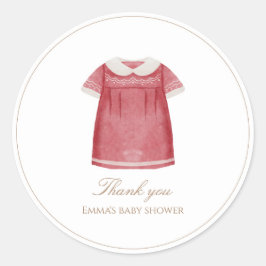 Holiday Baby Dusche Round Sticker