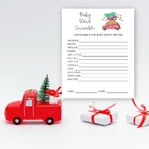 Holiday Baby Word Scramble   Baby Showspiel
