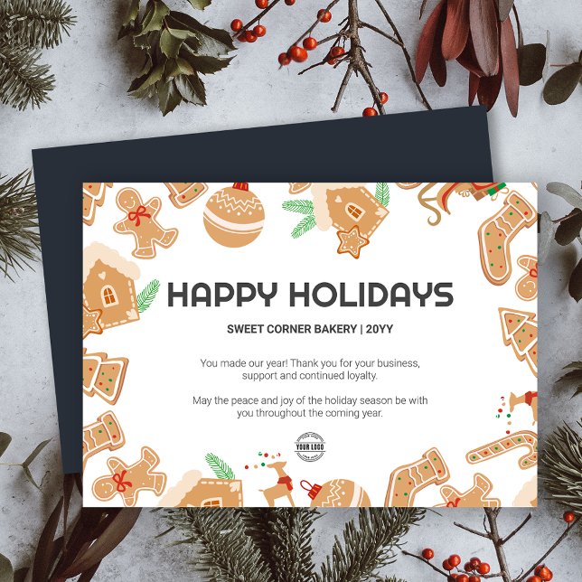 Holiday Baking Bäckerei Gingerbrot Ferienkarte Einladung (Holiday Baking Bakery Gingerbread Holiday Card)