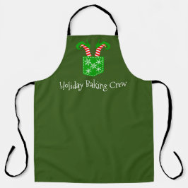 Holiday Baking Crew Funny Elf Schuhe Schürze