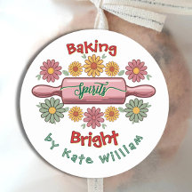 Holiday Baking Spirituosen hellen Blumenretro